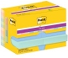 Super Sticky Notes Post-it® Soulful, 47,6 x 47,6 mm, pakke med 12 stk.
