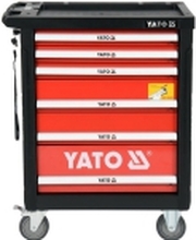 Yato YT-55307, Stål, Sort, Rød, 6 skuffer, Kulelagerbaserte teleskopskinner, 25 kg, 35 kg