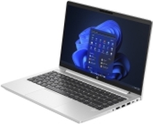 HP ProBook 445 G10 Notebook - AMD Ryzen 7 - 7730U / inntil 4.5 GHz - Win 11 Pro - Radeon Graphics - 16 GB RAM - 256 GB SSD NVMe - 14 IPS 1920 x 1080 (Full HD) - 802.11a/b/g/n/ac/ax (Wi-Fi 6E), Bluetooth 5.3 trådløst kort - piggsølvplast - kbd: Pan Nordic