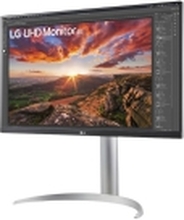 LG 27UP85NP-W - LED-skjerm - 27 - 3840 x 2160 4K @ 60 Hz - IPS - 400 cd/m² - 1200:1 - DisplayHDR 400 - 5 ms - 2xHDMI, DisplayPort, USB-C - høyttalere