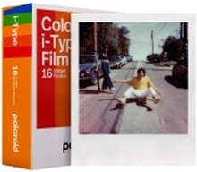 Polaroid i-Type Color Film - Brilliant - hvit - 88 x 107 mm 16 ark fotopapir