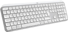 Logitech® | MX Keys S - Tastatur - bagbelyst - Bluetooth, 2,4 GHz - Nordisk layout - Pale Grey
