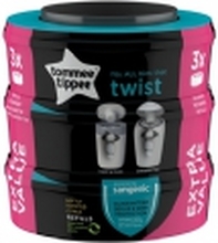 Sangenic Twist&Click replacement cartridge,Twist refil 3-pack