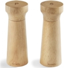 Amefa - Modern wood - Salt & pebber sæt -15cm- træ - in gift box