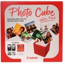 Canon PG-560/CL-561 Photo Value Pack - Blank - 0.27 mm - 2-pack - farge (cyan, magenta, gul), pigmentert svart - original - boks - blekkbeholder / papirsett - for PIXMA TS5350, TS5351, TS5352, TS5353, TS7450, TS7451