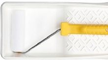 Anza minirullesæt glat 10cm - Basic (Soft) t/glatte flader, m/malebakke, minirulle & skaft