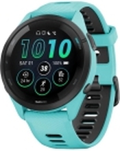 Garmin Forerunner 265 - 46 mm - aqua - smartklokke med stropp - håndleddstørrelse: 135-205 mm - display 1.3 - 8 GB - Bluetooth, Wi-Fi, ANT+ - 47 g