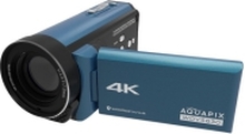 Easypix Aquapix WDV5630 - Videoopptaker - 4K / 30 fps - 13.0 MP - flashkort - under vannet inntil 5 m - gråblå