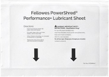 Fellowes Powershred Performance + - Smøreark for makuleringsmaskin (en pakke 10)