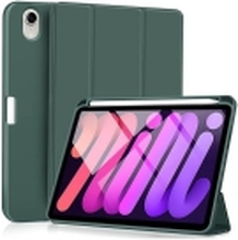 eSTUFF Miami - Lommebok for nettbrett - polykarbonat, polyuretanlær, termoplast-polyuretan (TPU) - blank, mørk grønn - for Apple iPad mini (6. generasjon)