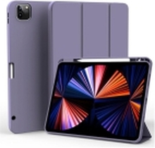 eSTUFF Miami - Lommebok for nettbrett - polykarbonat, polyuretanlær, termoplast-polyuretan (TPU) - purpur, blank - for Apple 11-inch iPad Pro (3. generasjon, 4. generasjon)