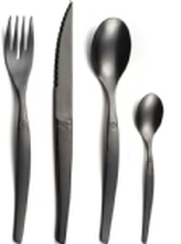 Amefa JET - 16-pc cutlery set in craft box - stonewash black PVD