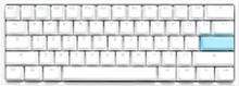 Ducky One 2 Pro Mini - Tastatur - bakgrunnsbelyst - USB - QWERTY - USA - tastsvitsj: Cherry / Gateron / Kailh - hvit