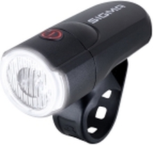 Sigma Sport Aura 30, Frontlys, Sort, LED, Blinkende lys, Kontinuerlig lys, 30 lm, 40 m