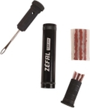 ZÉFAL Tubeless Repair Kit 22x110 mm Black, Double function tool (reamer/needle), storage with 5 plugs (Ø 2 mm/Ø 4 mm), 110 mm, Bike mounting
