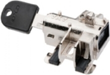 AXA Bosch bes. 2, tube/frame Battery lock Black, Key, anti drilling cylinder, hardened steel bracket and lock