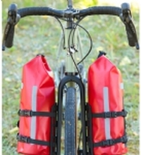 ZÉFAL Z Adventure Fork Pack Red, Waterproof front bag for fork mount, Polyester 420D TPU, (Search tag: Zefal), 150 x 365 mm, 6 L, 346 g (bag