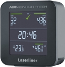 Laserliner AirMonitor FRESH, Sort, 1%, Karbondioksid (CO2), -9,9 - 50 °C, 1 - 99%, 1 stykker
