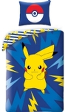 Pokemon Pikachu Sengetøj - 100 procent bomuld
