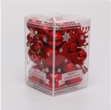 Christmas_To Ornaments Set 28Pcs Sy22-7056 Red