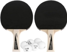 Sett med stål tennisracketer Butterfly Ovtcharov 2 racketer, 6 baller