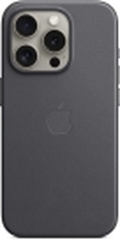 Apple - Baksidedeksel for mobiltelefon - MagSafe-samsvar - FineWoven - svart - for iPhone 15 Pro