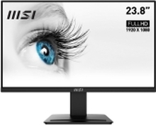 MSI PRO MP2412 - LED-skjerm - 24 (23.8 synlig) - 1920 x 1080 Full HD (1080p) @ 100 Hz - VA - 300 cd/m² - 4000:1 - 1 ms - HDMI, DisplayPort