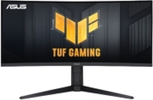 ASUS TUF Gaming VG34VQL3A - LED-skjerm - gaming - kurvet - 34 - 3440 x 1440 WQHD @ 180 Hz - VA - 400 cd/m² - 4000:1 - DisplayHDR 400 - 1 ms - HDMI, DisplayPort - høyttalere - svart