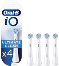 Oral-B iO Series Ultimate Clean Tannbørstehoveder - Hvid - 4-pak