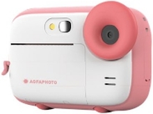 AgfaPhoto Realikids Instant Cam - Digitalkamera - kompakt med øyeblikkelig bildeskriver - 5.0 MP / 15 MP (interpolert) - 1080 p - rosa