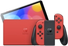 Nintendo Switch OLED - Mario Red Edition - Spillkonsoll - Full HD - Mario Red