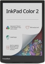PocketBook InkPad Color 2 - eBook-leser - Linux 4.9.56 - 32 GB - 7.8 16 grånivåer (4-bts) E Ink Kaleido Plus - berøringsskjerm - Bluetooth, Wi-Fi - sølv