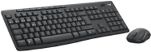 Logitech MK370 Combo for Business - Tastatur- og mussett - trådløs - Bluetooth LE - QWERTY - Nordisk (dansk/finsk/norsk/svensk) - grafitt