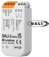 DALI-2 relæ modul med et 16 ampere kontaktsæt. Anvendes til on/off styring af lyskilder som ikke kan dæmpes eller 230V el-apparater
