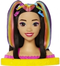 Barbie Mattel Doll Styling Head Neon Rainbow Hair Sort HMD81
