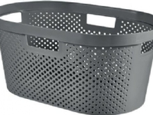 Curver Infinity Recycled 40L laundry basket grey