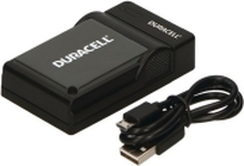 Duracell - USB-batterilader - 1 x batterier lader - svart