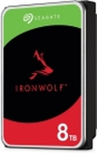 Seagate IronWolf ST8000VN002 - Harddisk - 8 TB - intern - 3.5 - SATA 6Gb/s - buffer: 256 MB - med 3-års Seagate Rescue Data Recovery