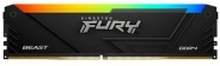Kingston FURY Beast RGB - DDR4 - sett - 32 GB: 2 x 16 GB - DIMM 288-pin - 3200 MHz / PC4-25600 - CL16 - 1.35 V - ikke-bufret - ikke-ECC