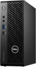 Dell Precision 3260 Compact - USFF - 1 x Core i7 13700 / 2.1 GHz - vPro Enterprise - RAM 16 GB - SSD 512 GB - NVMe, Class 40 - Quadro T1000 - GigE - Win 11 Pro - monitor: ingen - svart - BTP - med 3-års Basic Onsite Service etter Remote Diagnosis med Hard