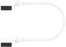 Corsair iCUE LINK - Strøm/data-kabel - CORSAIR iCUE link vinklet til CORSAIR iCUE link vinklet - 13.5 cm - hvit (en pakke 2)