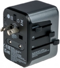 Verbatim UTA-03 - Strømadapter - 30 watt - PD 3.0, Quick Charge 3.0 - 4 utgangskontakter (USB, 24 pin USB-C)