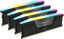 CORSAIR Vengeance RGB - DDR5 - sett - 192 GB: 4 x 48 GB - DIMM 288-pin - 5200 MHz / PC5-41600 - CL38 - 1.25 V - svart