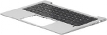 HP - Erstatningstastatur for bærbar PC - med ClickPad - bakbelysning - Dansk/norsk/finsk - med toppdeksel - for EliteBook 830 G9 Notebook