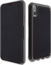 ITSKINS HYBRID // FOLIO - Lommebok for mobiltelefon - helnarvet lær - svart, rød - 5.8 - for Apple iPhone X, XS