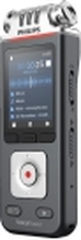 Philips Digital Voice Tracer DVT6110 - Taleopptaker - 8 GB - krom, antrasitt