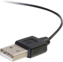 C2G USB Charging Y Cable - USB-strømkabel - Micro-USB type B (kun strøm) hann til USB (kun strøm) hann - 25 cm - svart