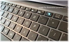 Toshiba - Erstatningstastatur for bærbar PC - bakbelysning - svart
