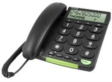 DORO PhoneEasy 312cs - Kablet telefon med nummervisning - svart