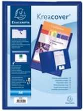 Exacompta Kreacover - 2-fliksfolder - for A4 - blå